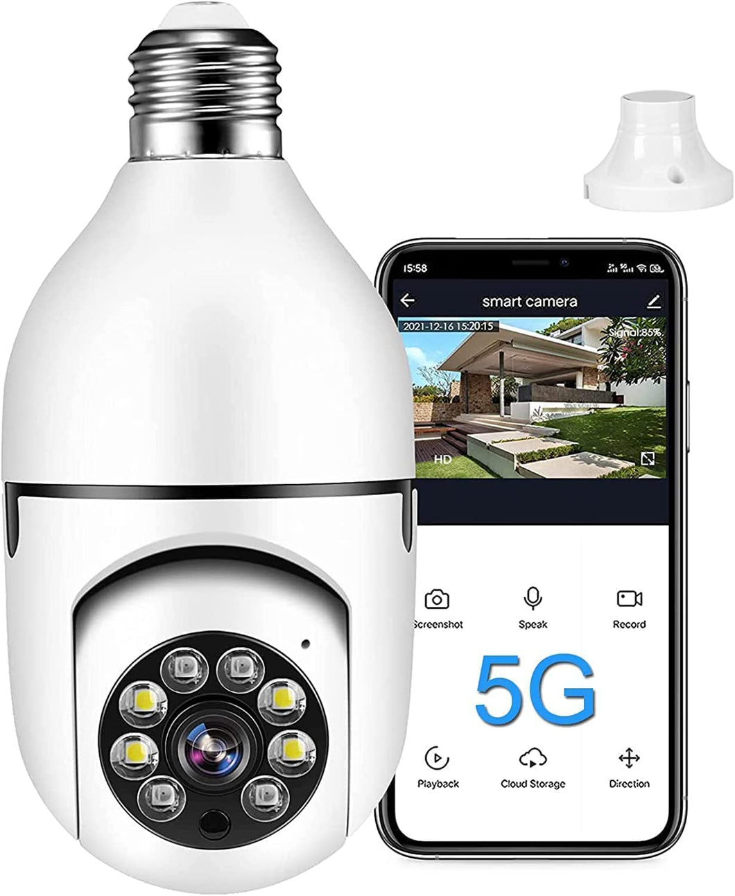 5G & 2.4G PREMIUM BULB SECURITY CAMERA *UPDATED 2023